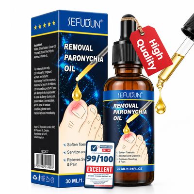Premium Nail-Care Oil for Thick Discolored Brittle Yellow Nails - Toenail Repair Conditioning Strengthening Daily Formula with Easy Brush Applicator for Toes and Fingers Healthy Appearance