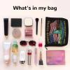 GIUWKDQIXS United States 250th Anniversary Statue Of Liberty Usa Flag 1776 2026 Makeup Bag, Single Layer Faux Linen Travel Organizer, Portable Storage Pouch for Women view 3