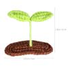 VINTORKY 6pcs Rave Bean Sprout Hair Clips, Knitted Plant Hairpins, Funny Snap Barrette, Hair Accessories for Teens Women Girls School Birthday Cosplay Party view 2