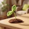 VINTORKY 6pcs Rave Bean Sprout Hair Clips, Knitted Plant Hairpins, Funny Snap Barrette, Hair Accessories for Teens Women Girls School Birthday Cosplay Party view 4