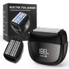 Electric Foil Shavers for Men: Fast Charge - Micro-Comb Technology & Precision Blades Mini Electric Razor for Face - IPX7 Waterproof Cordless Razor with LED Display view 1