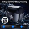 Electric Foil Shavers for Men: Fast Charge - Micro-Comb Technology & Precision Blades Mini Electric Razor for Face - IPX7 Waterproof Cordless Razor with LED Display view 3
