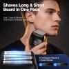 Electric Foil Shavers for Men: Fast Charge - Micro-Comb Technology & Precision Blades Mini Electric Razor for Face - IPX7 Waterproof Cordless Razor with LED Display view 4