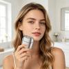 Facial Hair Removal for Women Face, Portable Painless Electric Shaver, Rechargeable Hair Remover Device Peach Fuzz and Sensitive Skin for Smooth Skin Home Travel Makeup Prep (Silver) view 1