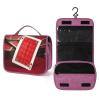 KHAUERBC Red Background Playing Cards Toiletry Bag for Men Women,Portable Hanging Hook Makeup Bag Organizer,Cosmetic Bag for Accessories, Shampoo, Full-size Container,Toiletries view 1