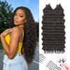 Feather Crochet Hair for Black Women Protein Silk Pre-Separated Deep Wave Close to Human Hair 50 Strands Miracle Knots Hair Curly Crochet Hair extensions(18inch #4 50 strands) view 1