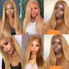 LOIUMGUU Honey Blonde Straight Human Hair Bundles Color #27 Blonde Human Hair 3 Bundles 16 18 20 Inch Unprocessed Brazilian Virgin Remy Sew In Hair weave Real Soft Quick Weave Hair for Women view 2
