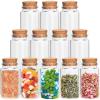 Bingche 100ml Mini Glass Bottles Small Glass Jars with Cork Stoppers Lids Empty Spell Jars Miniature Potion Bottles Message Wishing(12Pcs) view 1