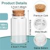 Bingche 100ml Mini Glass Bottles Small Glass Jars with Cork Stoppers Lids Empty Spell Jars Miniature Potion Bottles Message Wishing(12Pcs) view 4