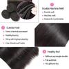 Straight Bundles Human Hair Bundles 26 28 30 Inch #1B Natural Black Color Straight 3 Bundle Unprocessed Brazilian Virgin Weave Hair Extensions 50 Gram Per Bundle for Black Women view 3