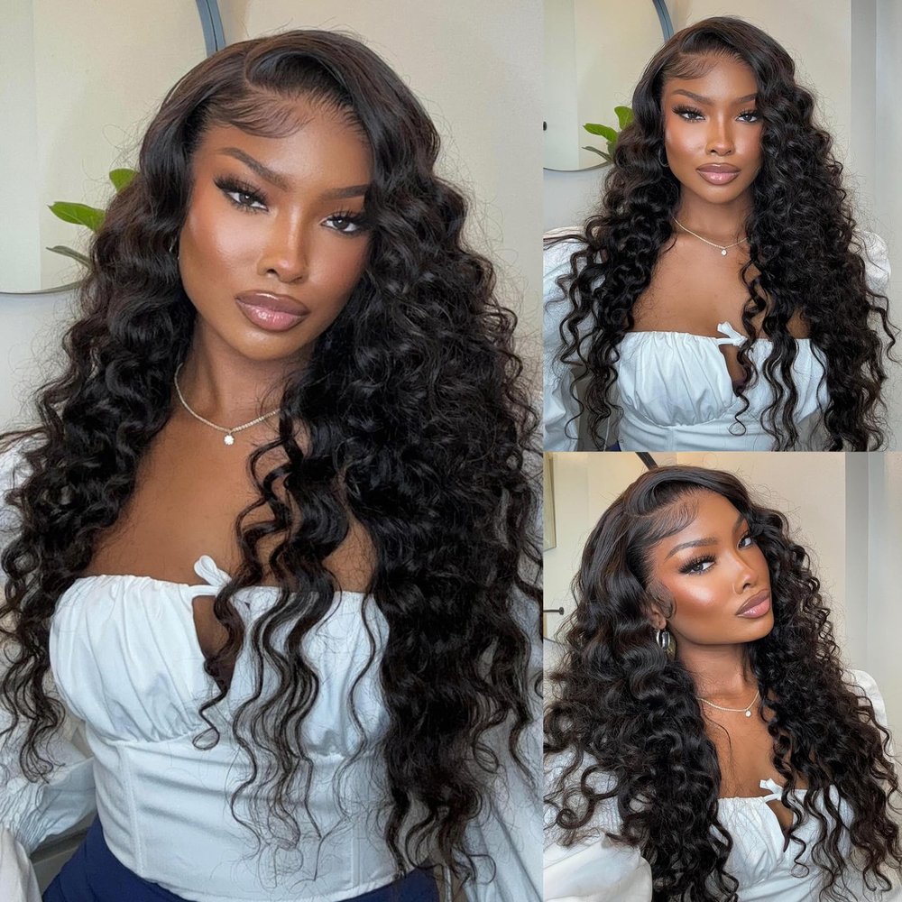 13x6 Loose Wave HD Lace Front Wigs Human Hair 30 Inch 200 Density 100% Real Human Hair 15A Loose Deep Wave Wig Human Hair Pre Plucked, No Synthetic Blend No Tangle No Shedding Triple Lifespan 3X