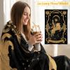Leo Gifts for Women-Leo Birthday Gifts for Women,Her, Mom, Wife, Self Care Package,Get Well Soon, Birthday Mother's Day Baskets Astrological Baskets with Blanket view 3