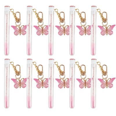 Mekupeu 20 Pcs Mascara Wand Lash Tube Spoolies Brush Set