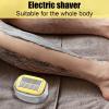 Manual Head Shaver Portable Handheld Razor Manual Trimmer with Wet Dry Bald Head Shaver Grooming Tool Self-Haircut for Scalp Legs arms face view 2