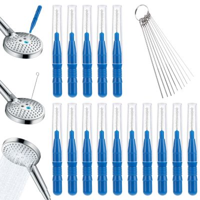 30 Pcs Multifunctional Shower Head Cleaner Tool, Small Hole Cleaning Brushes with Metal Needle Picks, Anti-Clogging Nozzle Unclogger for Bathroom Showerhead, Window Slot, 3D Printer