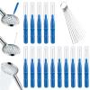30 Pcs Multifunctional Shower Head Cleaner Tool, Small Hole Cleaning Brushes with Metal Needle Picks, Anti-Clogging Nozzle Unclogger for Bathroom Showerhead, Window Slot, 3D Printer view 1