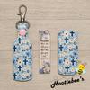Floral Cross Mini Nail File Holder with Bible Verse Printed Nail File view 2