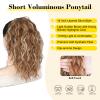 Clip in Ponytail Hair Extensions,14 Inch Layered Ponytail Extension view 3