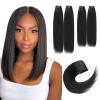Straight Bundles Human Hair 14 16 Inch With 14 Closure Human Hair Bundles view 1
