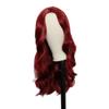 Kisayasi Long Red Wavy Wig for Women Side Part Natural Looking Wig Synthetic Hair Wig for Halloween Cosplay Party Use (Red) view 4