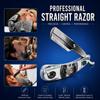UM Supplies Straight Edge Razor Professional Barber Shaving Razor Kit With 10 Replaceable single Edge Blades (Dollar Printed Handle) view 4