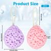 2 Pcs Exfoliating Bath Sponge, Soft Shower Sponge Loofah Body Scrubber view 2