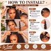 Detedet Deep Wave Boho Braiding Human Hair Chocolate Brown Curly 50g Per Bundle Total 100g 22 Inch Brown Human Braiding Bulk Hair Brazilian Virgin Boho Hair for Braids view 2