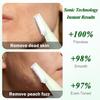 MSDWLGS Dermaplane Razor for Women Face Sonic,Rechargeable Dermaplaning Tool for Facial Exfoliation and Peach Fuzz Hair Removal, with LED Light and 12 Refill Blades, 3 Speeds(Green) view 3