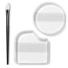 3Pcs Silicone Makeup Applicator with Makeup Brush, Clear & Non-Absorbent view 1
