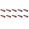10 Pack Metal Snap Hair Clip Small Red Barrettes, Drip and Star Shape Pins Accessories for Women All Types view 1