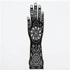 Temporary Mehndi Stencil Set - Professional Henna Art Stencils for Full Hand & Wrist - Mehndi Stencil Stickers (Sticker 6) view 1