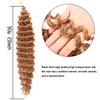 Deep Wave Crochet Curly Hair Extensions (4-Pack) Lightweight Synthetic Braiding Hair for Crochet Styles, Full Natural Volume for Daily Wear, Holidays, and Parties (Color-B,4PC) view 4