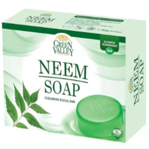 Al Khair 90g Neem Soap Bar, Organic Bar for Daily Cleansing, Moisturizing Herbal Formula for Men & Women, Natural Neem Soap for Skin Care, Fresh Healthy-Looking Complexion