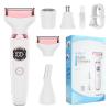 Four in one Unisex Wet Dry Shaver, Eyebrow Trimmer, Nose Hair Remover, Multifunctional Set, Rechargeable Full Body Hair Remover for Personal use(253white) view 2
