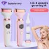 Four in one Unisex Wet Dry Shaver, Eyebrow Trimmer, Nose Hair Remover, Multifunctional Set, Rechargeable Full Body Hair Remover for Personal use(253white) view 3