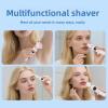 Four in one Unisex Wet Dry Shaver, Eyebrow Trimmer, Nose Hair Remover, Multifunctional Set, Rechargeable Full Body Hair Remover for Personal use(253white) view 4