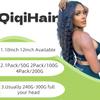 Knotless Pre-Separated Crochet Hair Wet and Wavy Super Wave Feather Crochet Hair Human Hair Natural Color 10inch 200g view 2