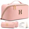 BOYATU Personalized Travel Makeup Bag: 3-in-1 Cosmetic Bag Gift for Women view 1