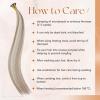 100% Remy Hair I Tip Hair Extensions Human Hair 16Inch Itip Human Hair Extensions #60/7 Brown Balayage Light Brown with Blonde 30g/pack view 3