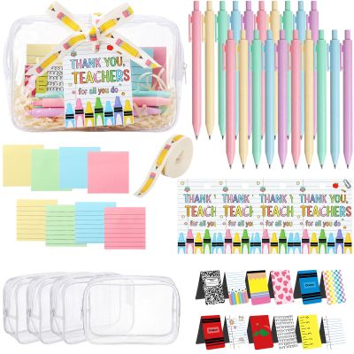 Pasimy 4 Sets/57 Pcs Back to School Teacher Appreciation Gifts Bulk