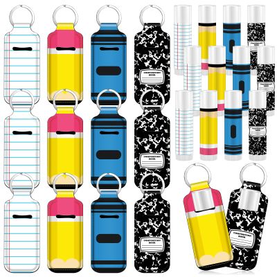 Loopeer 96 Pcs/48set Back to School Teacher Gifts Bulk Lip Balm and Holder