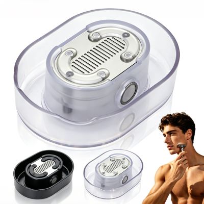 Razor Rinser 2.0, Portable Razor Cleaner Tool Quickly, the Clean Shave Razor Rinser Suitable for Most Head Razors, Straight Razor Holder, No Electricity Require (Transparent * 1PC)