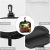 KKLWEGU Small Neoprene Pouch, Mini Portable Makeup Bag With Carabiner Keychain Waterproof Travel Coin Purse Storage Bag Lovely Tree Frogs Clutch Cosmetic Organizer For Women view 4