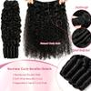 1 Bundle 16 Inch Burmese Curly Bundles Human Hair 3C4A 100% Virgin Water Wave Human Hair Bundles Quick Weave with Spiral Curly End Hair Extensions Natural Black view 2