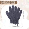 Didaey 104 Pcs Exfoliating Glove Bulk Shower Gloves with Hanging Loop Exfoliating Body Scrubber Dead Skin Remover for Body Bath Beauty Spa Massage Scrubs Men Women Bathing(Dark Grey) view 2