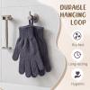 Didaey 104 Pcs Exfoliating Glove Bulk Shower Gloves with Hanging Loop Exfoliating Body Scrubber Dead Skin Remover for Body Bath Beauty Spa Massage Scrubs Men Women Bathing(Dark Grey) view 4