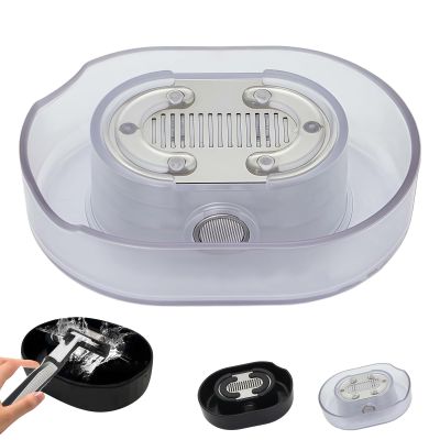 Upgraded The Razor Rinser, Razor Cleaner, Razor Rinser Cleaner, Cleans Blades No Electricity Required, Manual Push Type Razor Rinser, Straight Razor Holder, for Most Head Razors (Transparent*1)