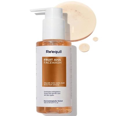 R'quil Fruit AHA Face Wash, Promotes Even Skin Tone, Soft and Smooth Skin, for All Skin Types, 5.07 fl.oz., Pack of 2