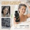 Black Hair Dye Shampoo, Instant Color Shampoo for Gray Hair for Women & Men view 3