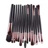 15 Piece Makeup Brush Set, Foundation, Eyeshadow, Blending, Contour Brushes with Black Handles view 3